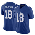 Yuxns NY.Giants #18 Darius Slayton Player Royal Limited Vapor F.U.S.E. Home Game Stitched Jerseys