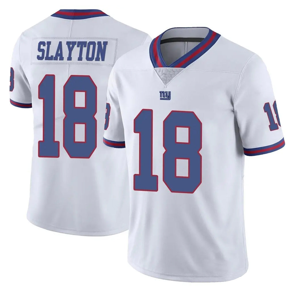 Yuxns NY.Giants #18 Darius Slayton Player White Color Rush Home Game Stitched Jerseys
