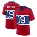 Yuxns NY.Giants #19 Jameis Winston Player Red Century Home Game Stitched Jerseys