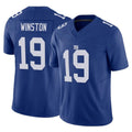 Yuxns NY.Giants #19 Jameis Winston Player Royal Limited Vapor F.U.S.E. Home Game Stitched Jerseys