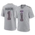 Yuxns NY.Giants #1 Malik Nabers Player Gray Atmosphere Fashion Limited Game Stitched Jerseys
