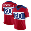 Yuxns NY.Giants #20 Greg Newsome II Player Red Century Vapor F.U.S.E. Home Game Stitched Jerseys