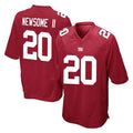 Yuxns NY.Giants #20 Greg Newsome II Player Red Home Game Stitched Jerseys