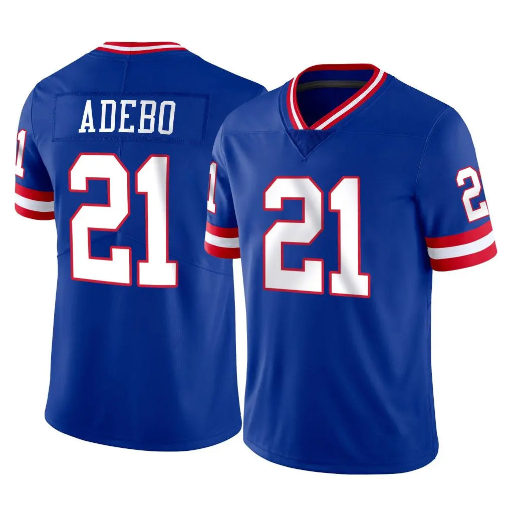 Yuxns NY.Giants #21 Paulson Adebo Player Royal Classic Vapor Home Game Stitched Jerseys