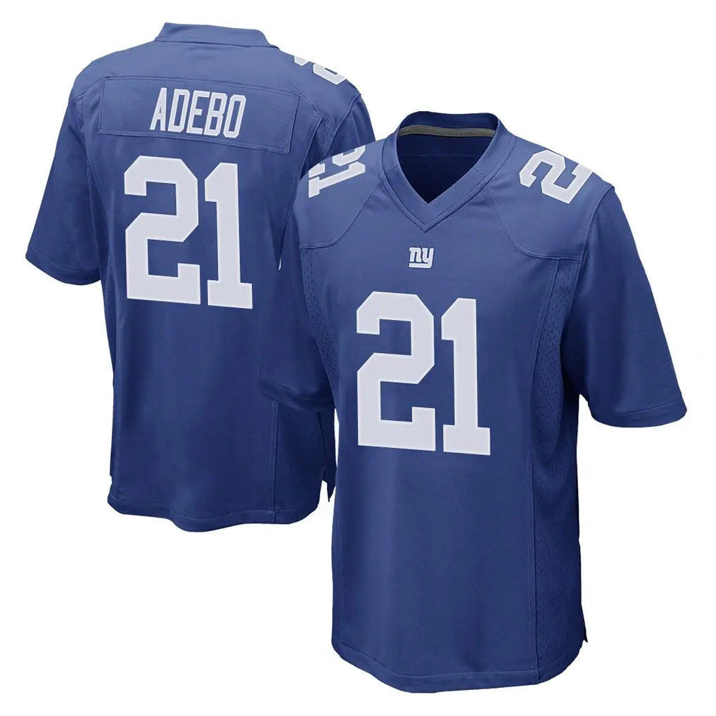 Yuxns NY.Giants #21 Paulson Adebo Player Royal Home Game Stitched Jerseys