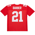 Yuxns NY.Giants #21 Tiki Barber Mitchell & Ness Red 2004 Legacy Replica Puhic Stitched Jerseys