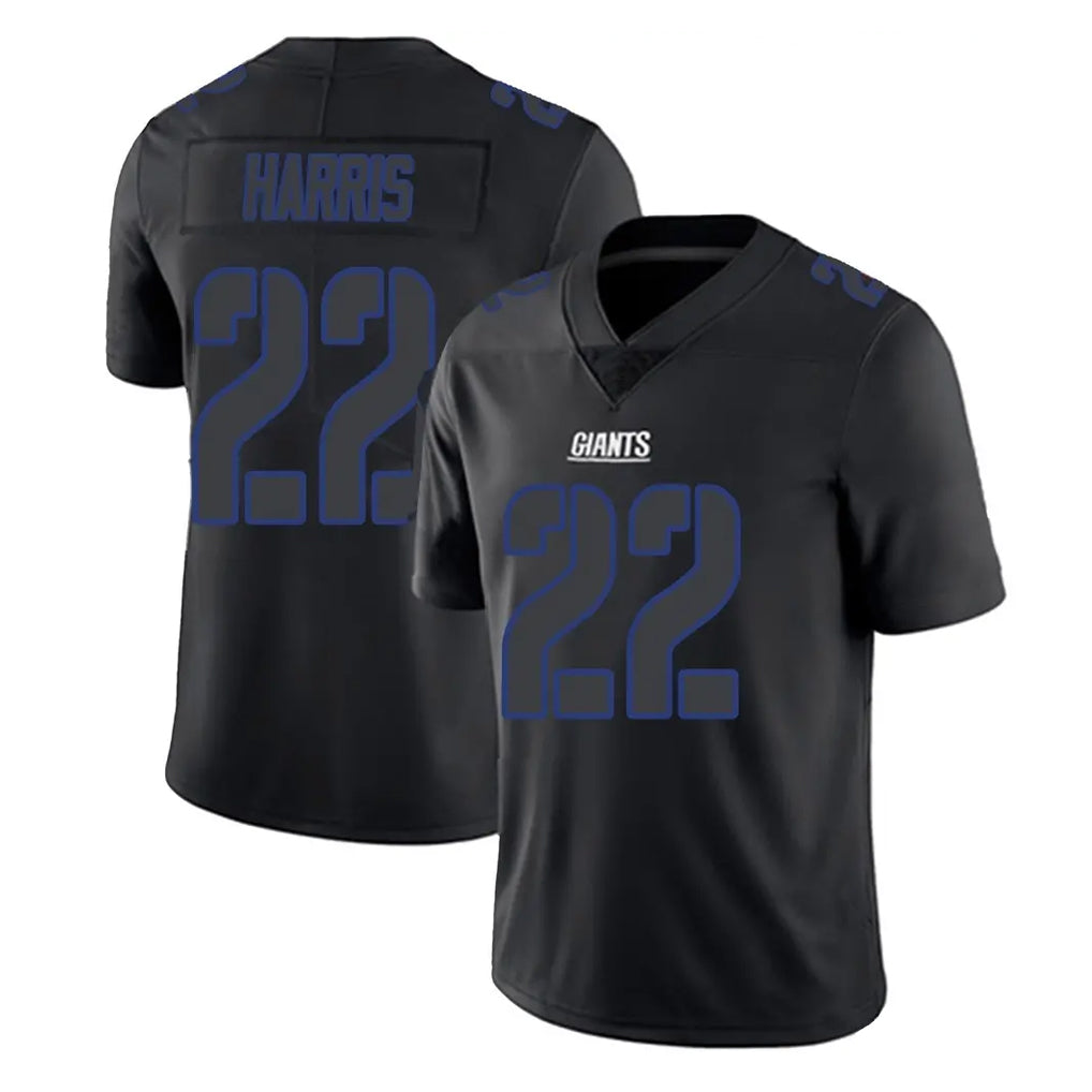Yuxns NY.Giants #22 Najee Harris Player Black Impact Limited Home Game Stitched Jerseys