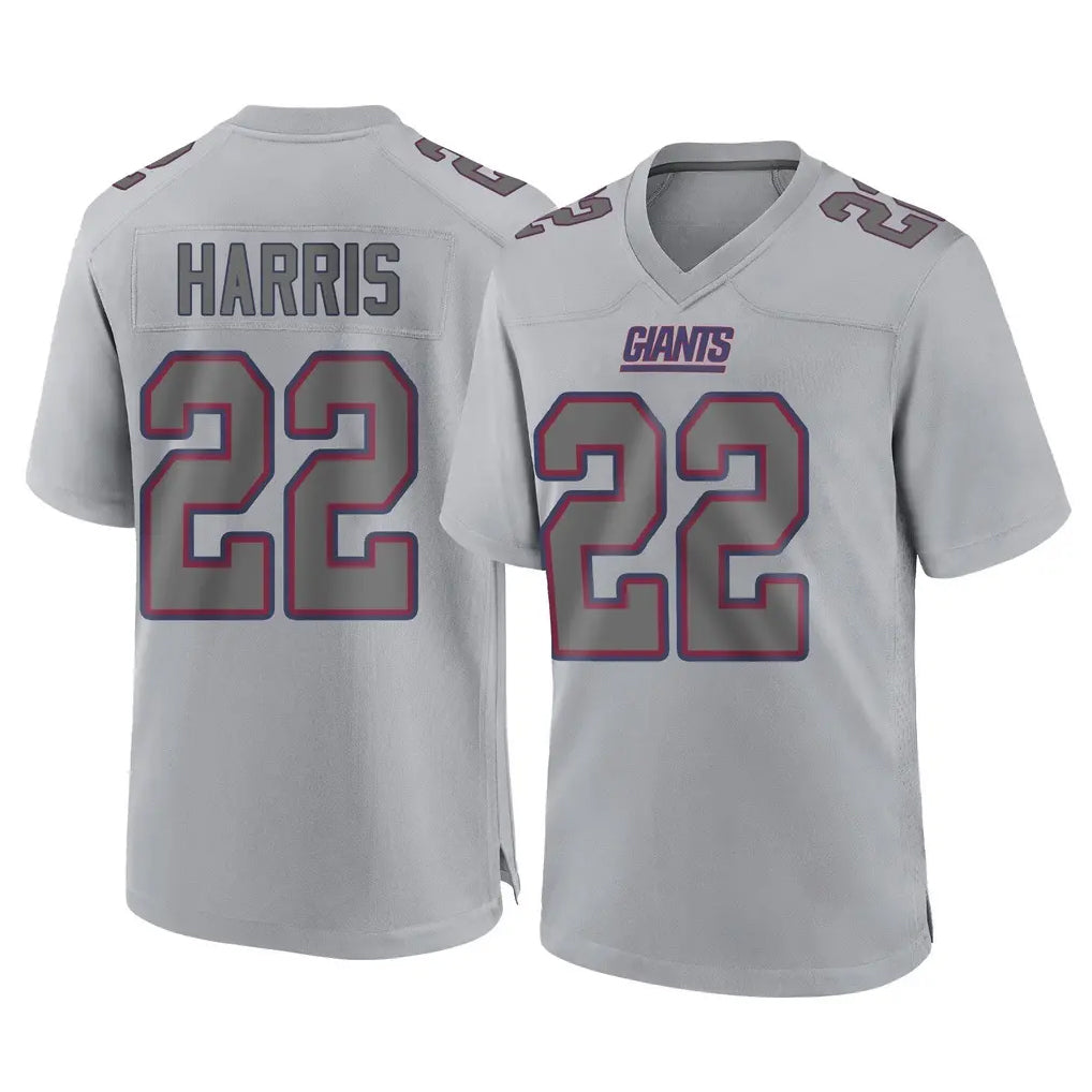 Yuxns NY.Giants #22 Najee Harris Player Gray Atmosphere Fashion Limited Game Stitched Jerseys