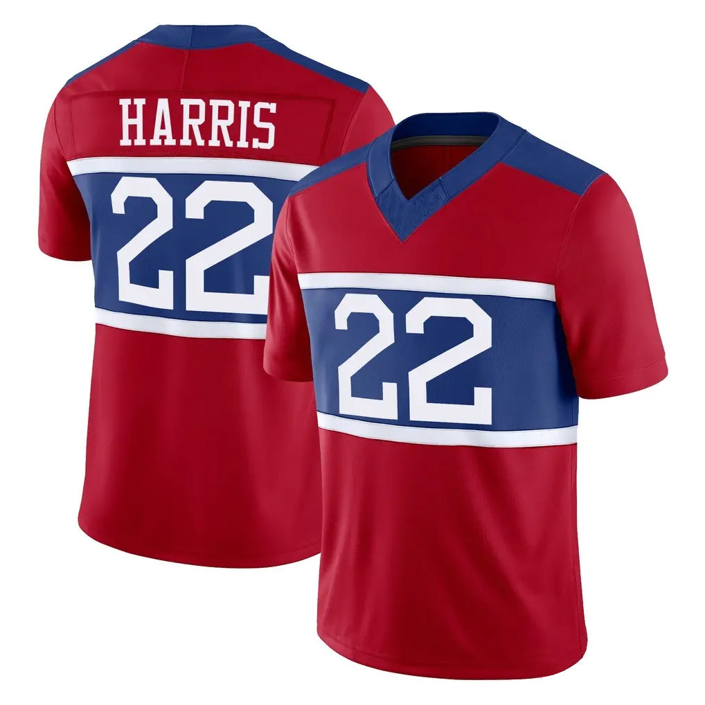Yuxns NY.Giants #22 Najee Harris Player Red Century Vapor F.U.S.E. Home Game Stitched Jerseys