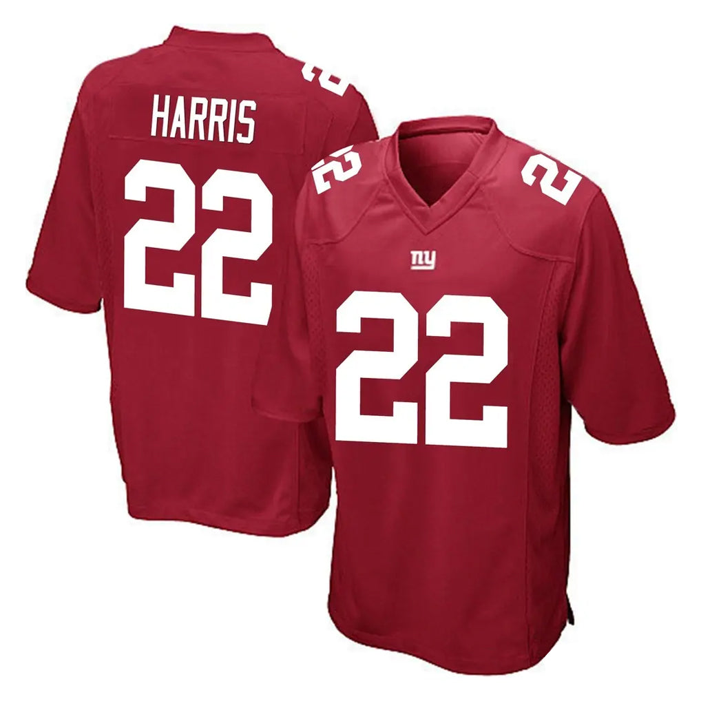 Yuxns NY.Giants #22 Najee Harris Player Red Home Game Stitched Jerseys