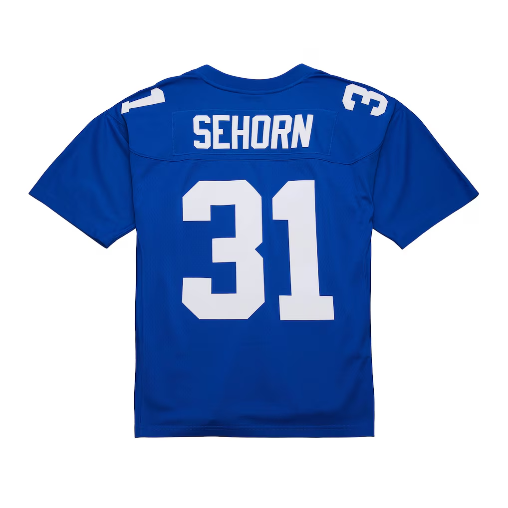 Yuxns NY.Giants #31 Jason Sehorn Mitchell & Ness Royal 2000 Legacy Replica Stitched Jerseys