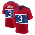 Yuxns NY.Giants #3 Abdul Carter Player Red Century Home Game Stitched Jerseys