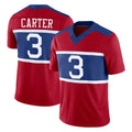 Yuxns NY.Giants #3 Abdul Carter Player Red Century Vapor F.U.S.E. Home Game Stitched Jerseys