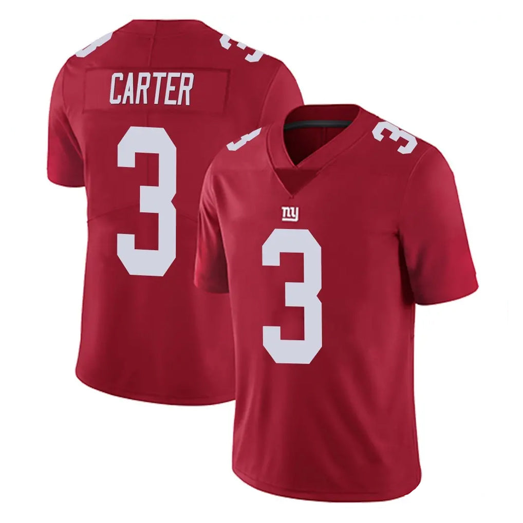 Yuxns NY.Giants #3 Abdul Carter Player Red Limited Vapor Untouchable Home Game Stitched Jerseys