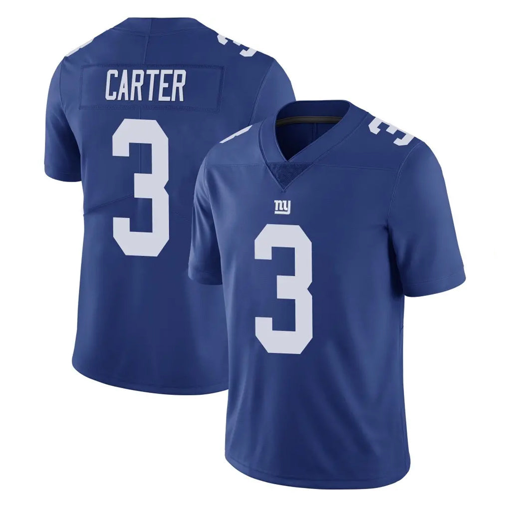Yuxns NY.Giants #3 Abdul Carter Player Royal Limited Vapor Untouchable Home Game Stitched Jerseys