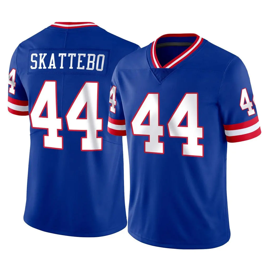 Yuxns NY.Giants #44 Cam Skattebo Player Royal Classic Vapor Home Game Stitched Jerseys