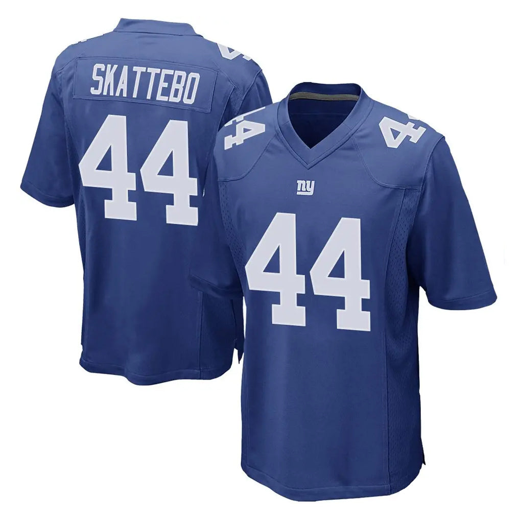 Yuxns NY.Giants #44 Cam Skattebo Player Royal Home Game Stitched Jerseys
