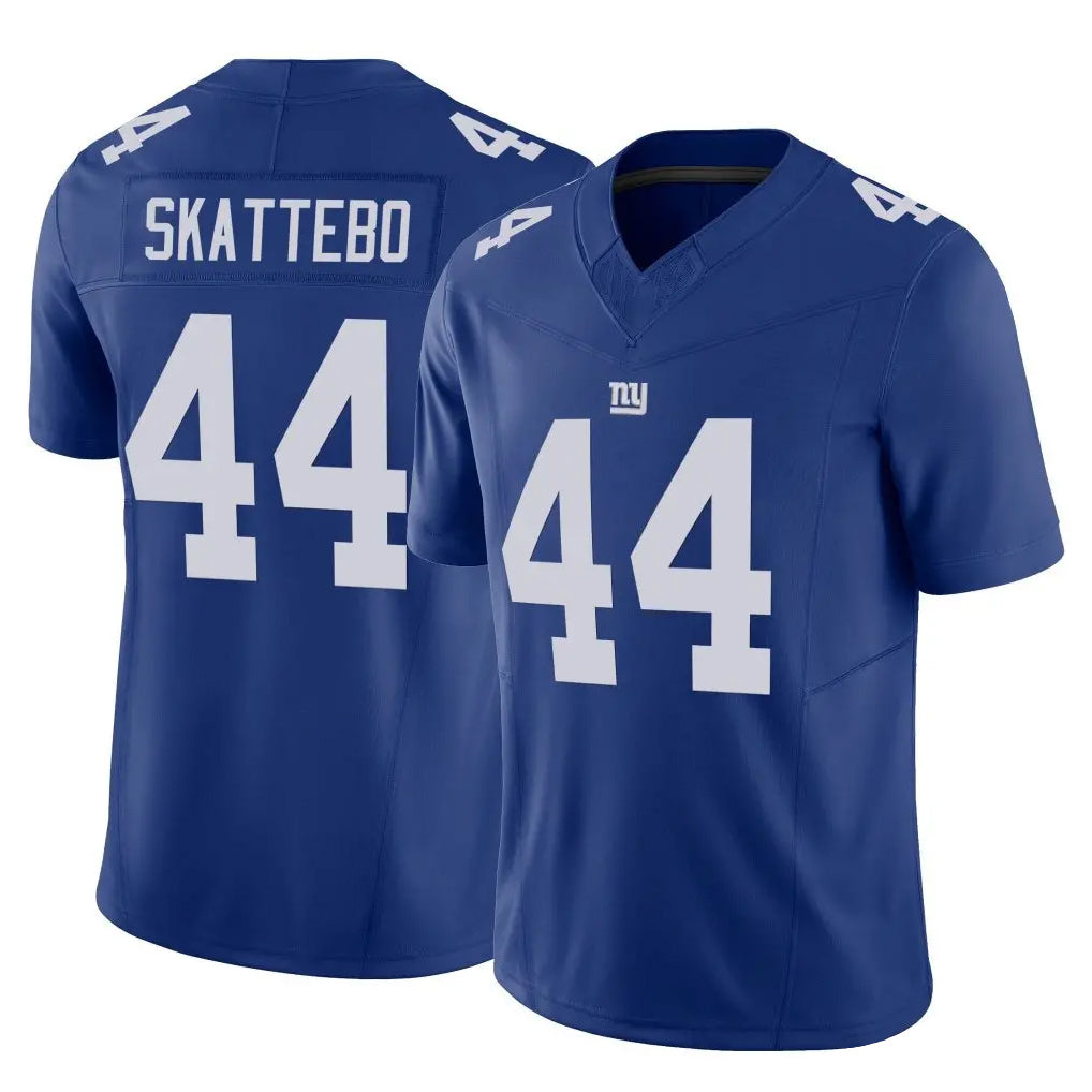 Yuxns NY.Giants #44 Cam Skattebo Player Royal Limited Vapor F.U.S.E. Home Game Stitched Jerseys