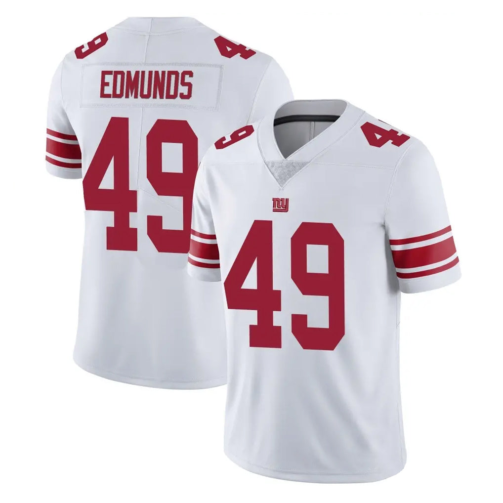 Yuxns NY.Giants #49 Tremaine Edmunds Player White Limited Vapor Untouchable Home Game Stitched Jerseys