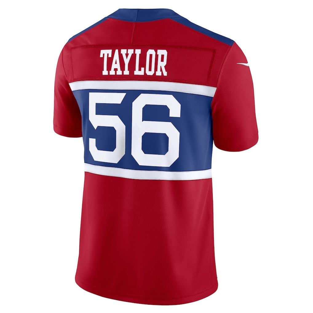 Yuxns NY.Giants #56 Lawrence Taylor Century Red Alternate Vapor F.U.S.E. Retired Player Limited Stitched Jerseys