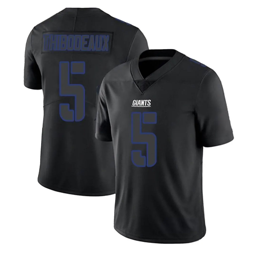 Yuxns NY.Giants #5 Kayvon Thibodeaux Player Black Impact Limited Home Game Stitched Jerseys