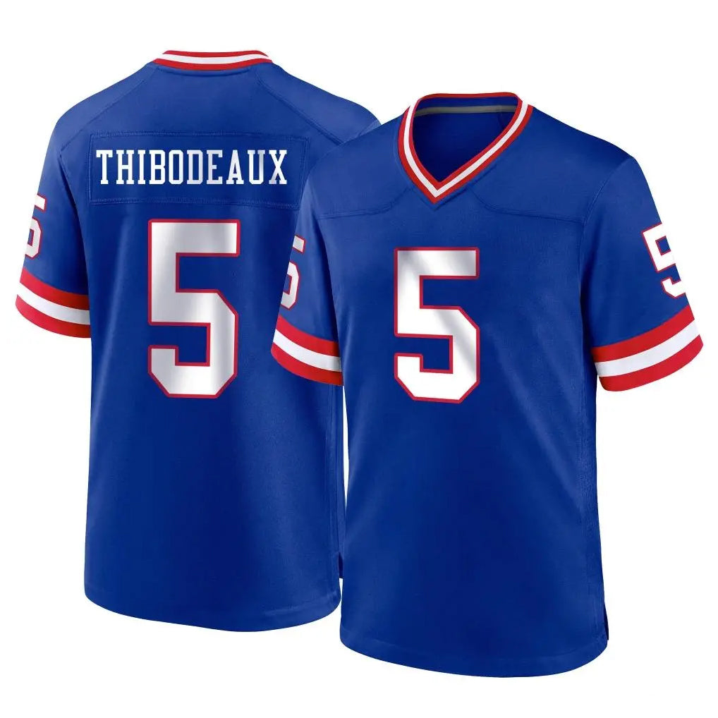 Yuxns NY.Giants #5 Kayvon Thibodeaux Player Royal Classic Home Game Stitched Jerseys