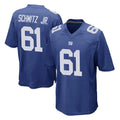 Yuxns NY.Giants #61 John Michael Schmitz Jr. Player Royal Home Game Stitched Jerseys
