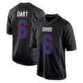 Yuxns NY.Giants #6 Jaxson Dart Player Carbon Fashion Limited Home Game Stitched Jerseys