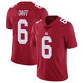 Yuxns NY.Giants #6 Jaxson Dart Player Red Alternate Vapor Limited Stitched Jerseys