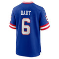 Yuxns NY.Giants #6 Jaxson Dart Player Royal Alternate Classic Game Stitched Jerseys