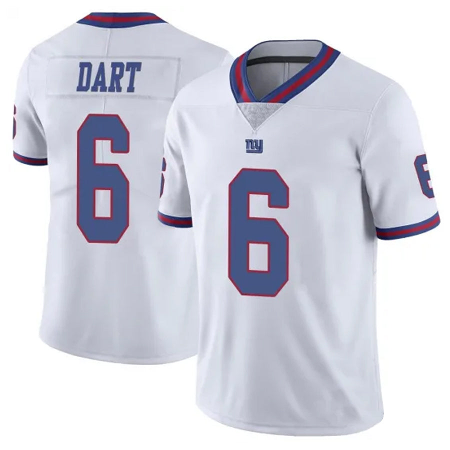 Yuxns NY.Giants #6 Jaxson Dart Player White Vapor Limited Stitched Jerseys