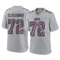 Yuxns NY.Giants #72 Jermaine Eluemunor Player Gray Atmosphere Fashion Limited Game Stitched Jerseys