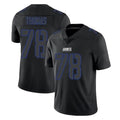 Yuxns NY.Giants #78 Andrew Thomas Player Black Impact Limited Home Game Stitched Jerseys