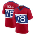 Yuxns NY.Giants #78 Andrew Thomas Player Red Century Home Game Stitched Jerseys