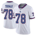 Yuxns NY.Giants #78 Andrew Thomas Player White Color Rush Home Game Stitched Jerseys
