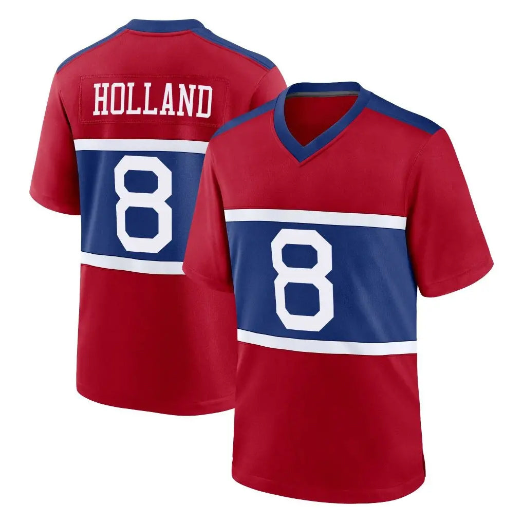 Yuxns NY.Giants #8 Jevon Holland Player Red Century Home Game Stitched Jerseys