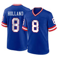 Yuxns NY.Giants #8 Jevon Holland Player Royal Classic Home Game Stitched Jerseys