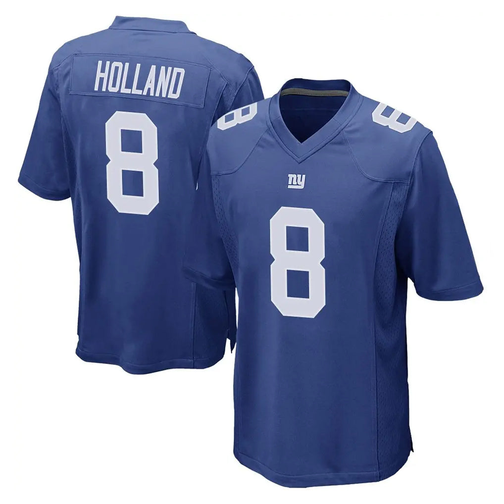 Yuxns NY.Giants #8 Jevon Holland Player Royal Home Game Stitched Jerseys
