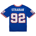Yuxns NY.Giants #92 Michael Strahan Mitchell & Ness Royal 1993 Legacy Replica Stitched Jerseys