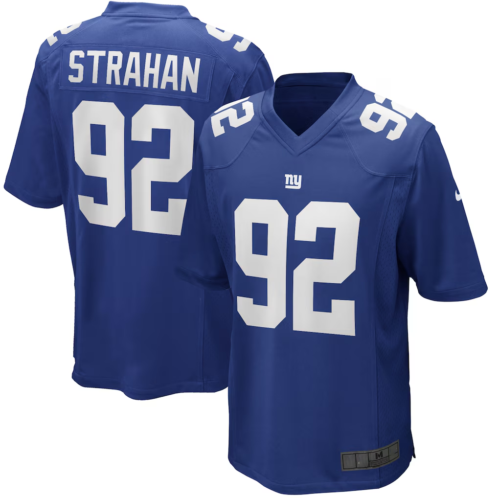 Yuxns NY.Giants #92 Michael Strahan Royal Game Retired Player  Stitched Jerseys