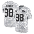 Yuxns NY.Giants #98 DJ Reader Player Arctic Camo Salute To Service Limited Game Stitched Jerseys