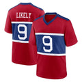 Yuxns NY.Giants #9 Lsaiah Likely Player Red Century Home Game Stitched Jerseys