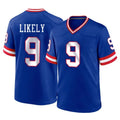 Yuxns NY.Giants #9 Lsaiah Likely Player Royal Classic Home Game Stitched Jerseys