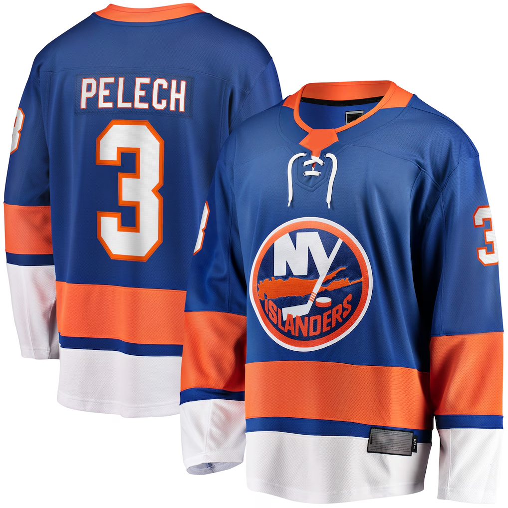 Yuxns NY.Islanders #3 Adam Pelech Royal Home Breakaway Player Jerseys