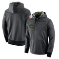 Yuxns NY.Jets Gray Pullover Hoodies Limited Game Blank Player Stitched Jerseys