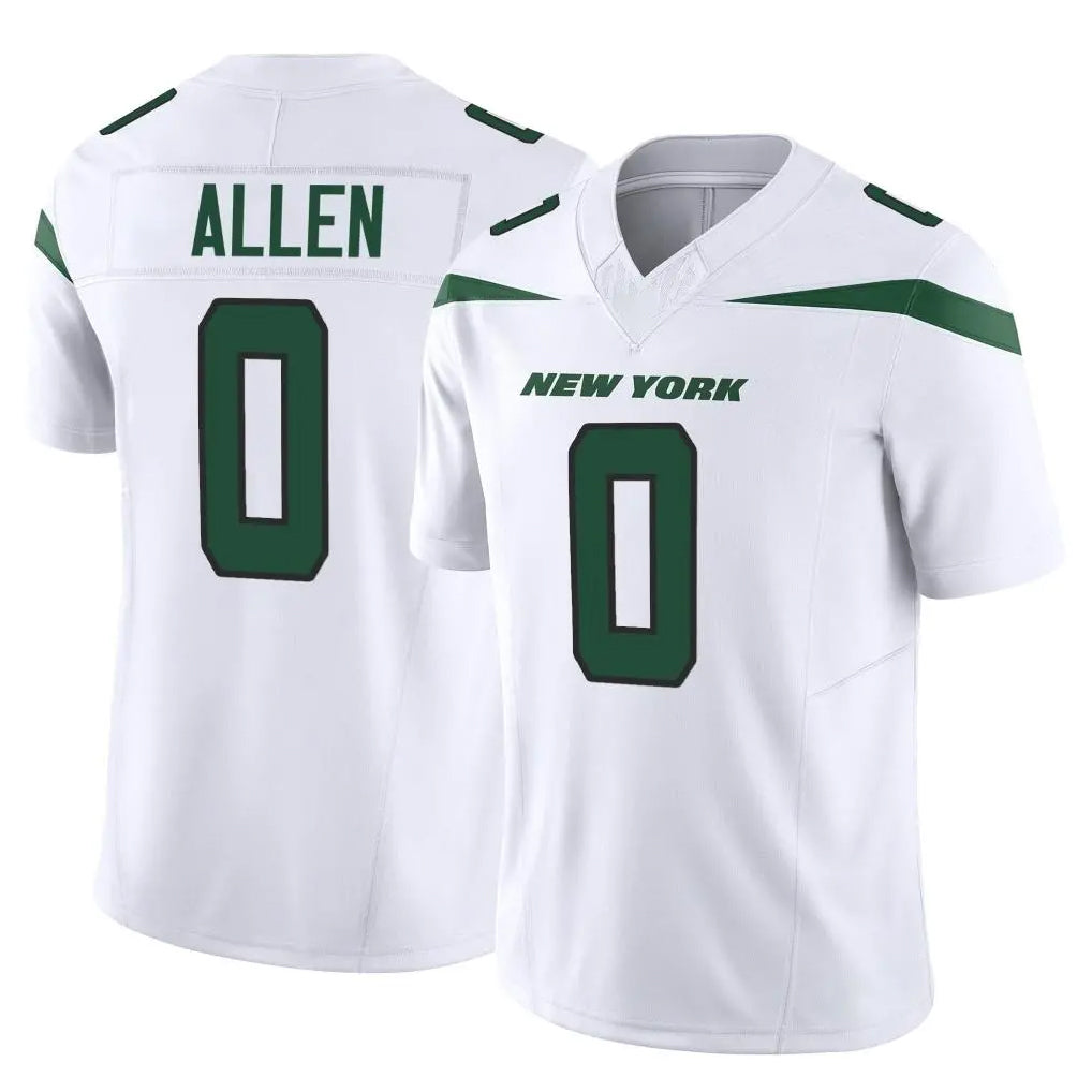 Yuxns NY.Jets #0 Braelon Allen Player White Limited Vapor F.U.S.E. Home Game Stitched Jerseys