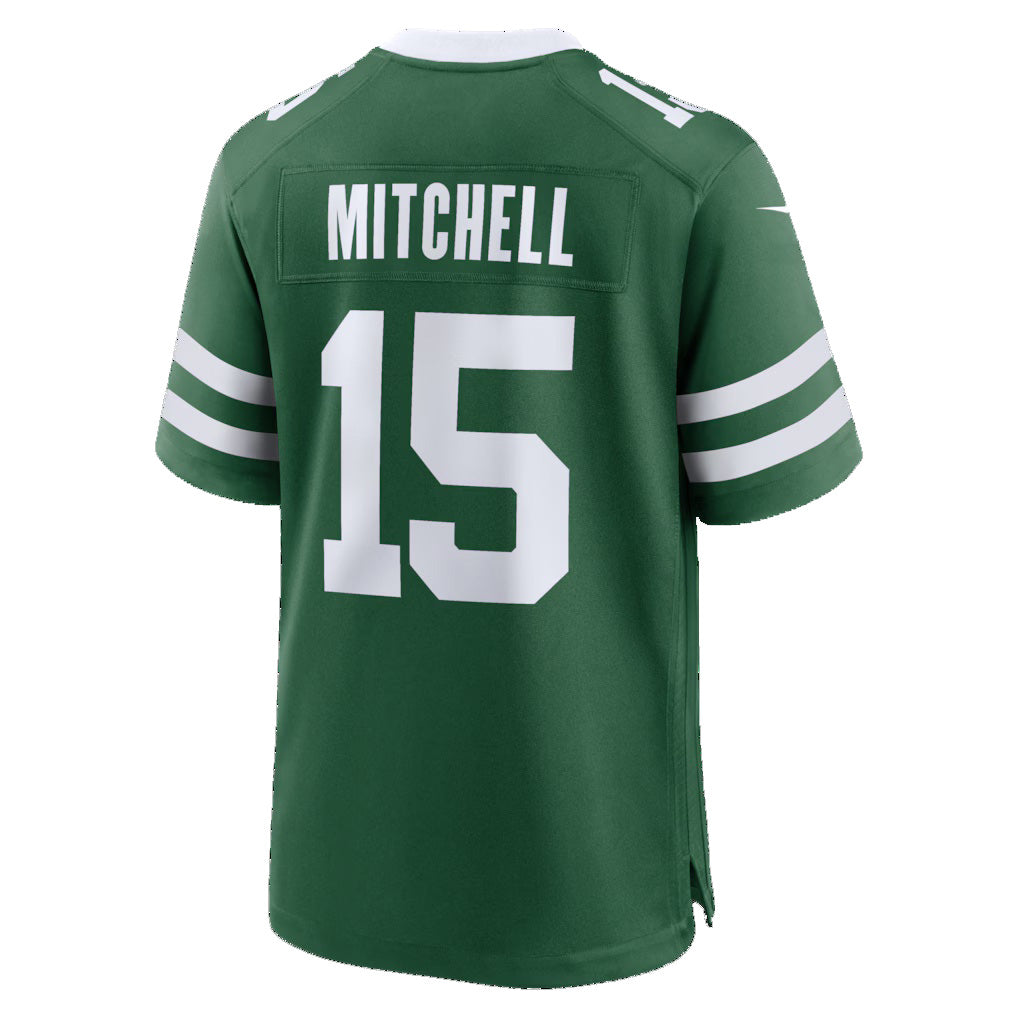 Yuxns NY.Jets #15 Adonai Mitchell Legacy Green Team Game Stitched Jerseys
