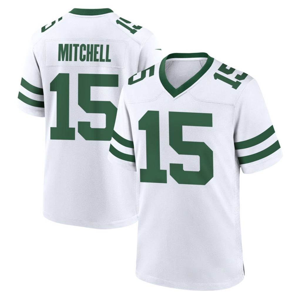 Yuxns NY.Jets #15 Adonai Mitchell Player White Classic Home Game Stitched Jerseys