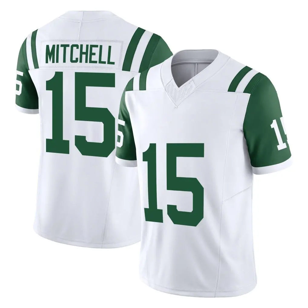 Yuxns NY.Jets #15 Adonai Mitchell Player White Legacy Limited Vapor F.U.S.E. Home Game Stitched Jerseys