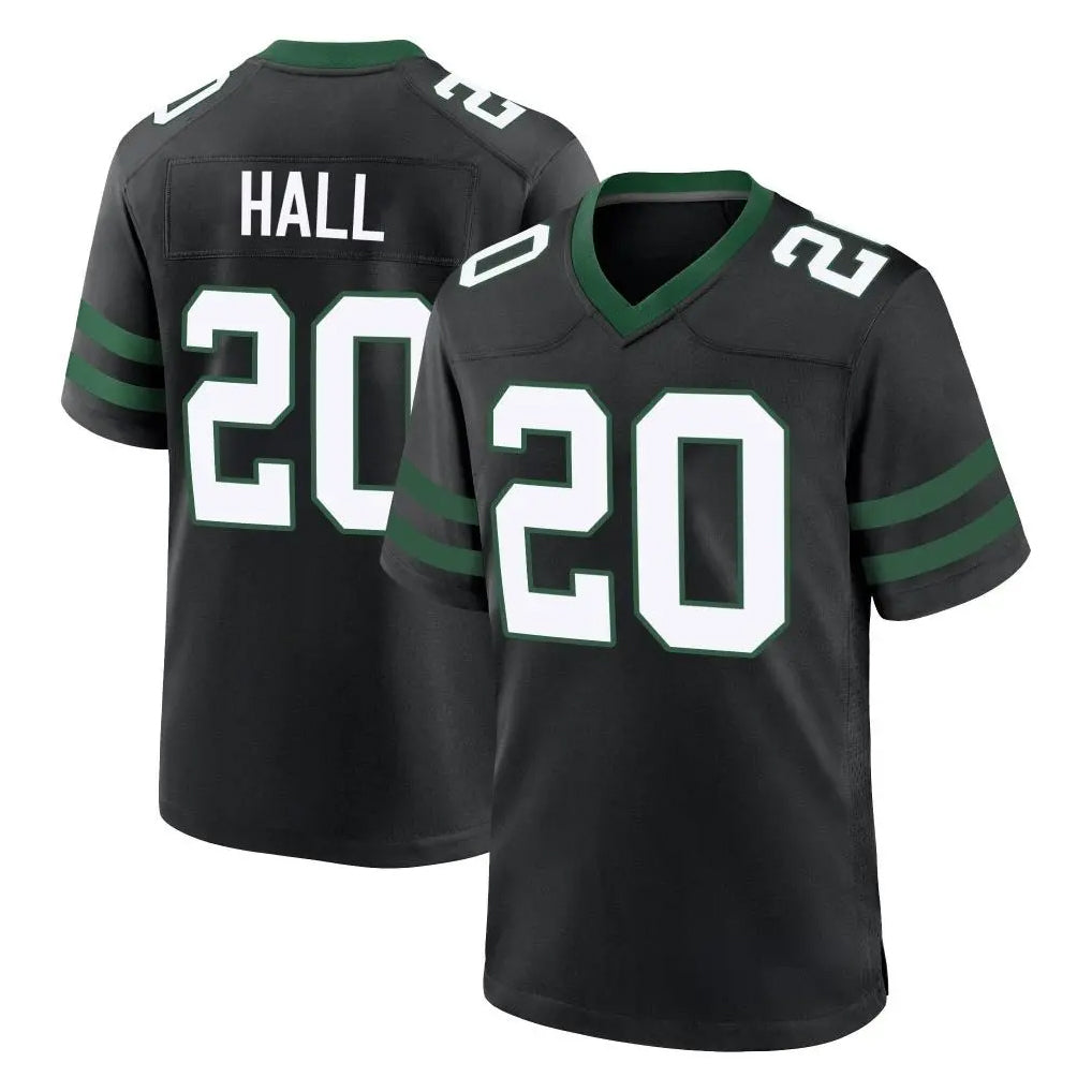 Yuxns NY.Jets #20 Breece Hall Player Black Legacy Home Game Stitched Jerseys